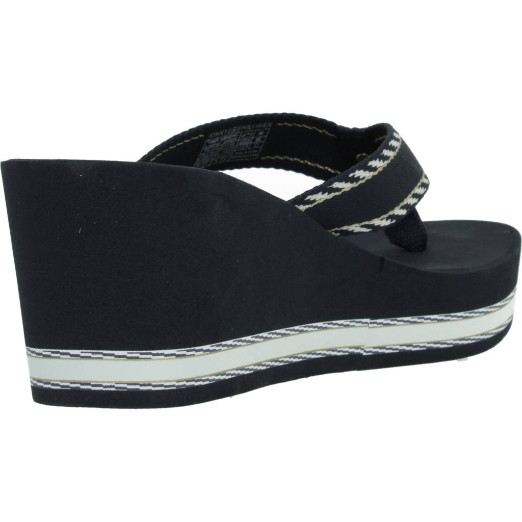 TOMMY HILFIGER WEBBING H WEDGE SA en color AZUL  (3)