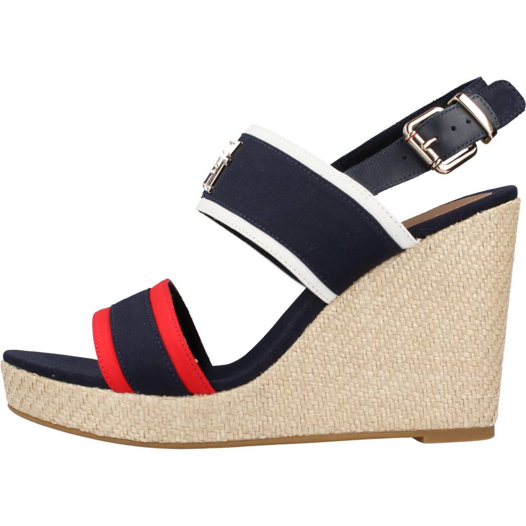 TOMMY HILFIGER RWB FEMININE WEDGE en color AZUL  (2)