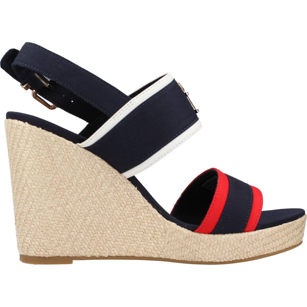 TOMMY HILFIGER RWB FEMININE WEDGE en color AZUL  (4)