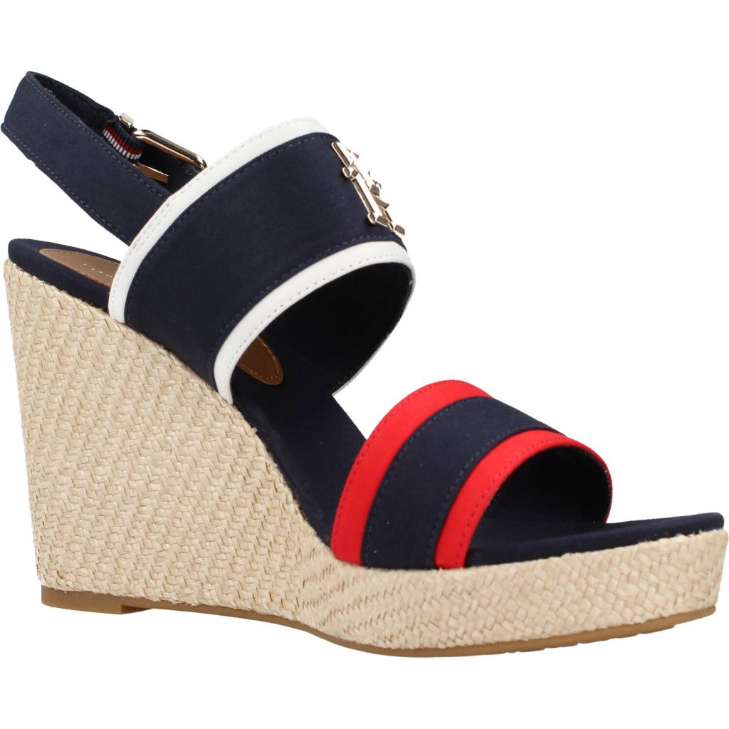 TOMMY HILFIGER RWB FEMININE WEDGE en color AZUL  (5)