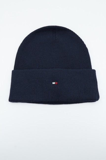 TOMMY HILFIGER SSENTIAL FLAG BEANIE en color AZUL  (1)