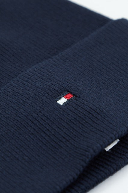 TOMMY HILFIGER SSENTIAL FLAG BEANIE en color AZUL  (3)