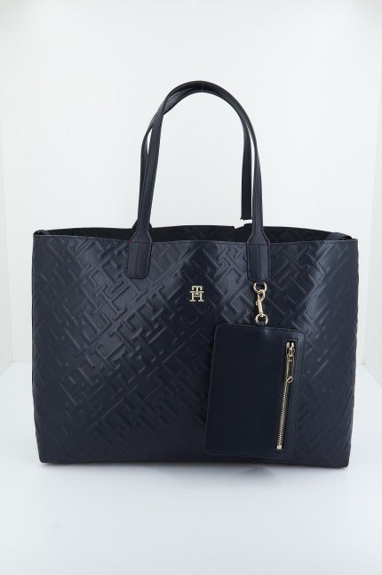 TOMMY HILFIGER ICONIC TOMMY TOTE MONO en color AZUL  (2)