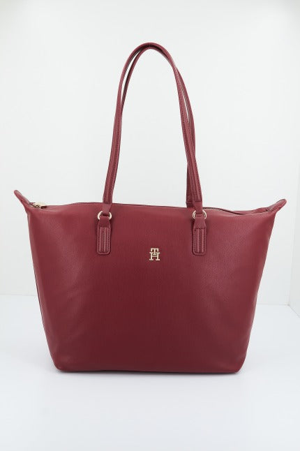 TOMMY HILFIGER POPPY PLUS TOTE en color BURDEOS  (2)