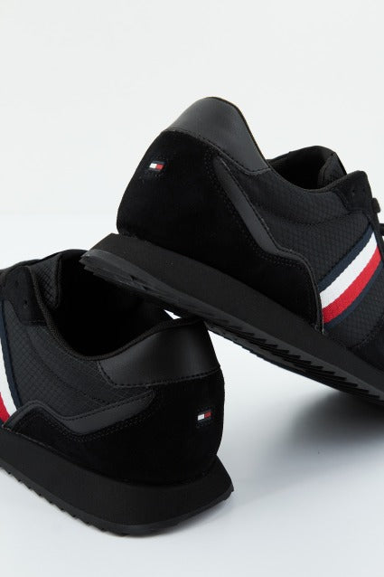 TOMMY HILFIGER RUNNER EVO MIX en color NEGRO  (4)