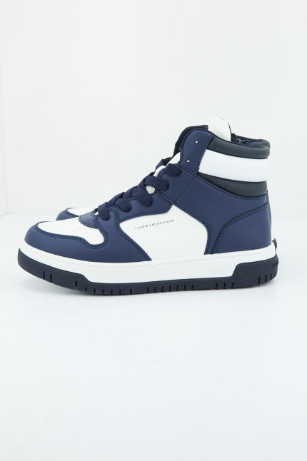 TOMMY HILFIGER PADDED FLAG HIGH TOP en color AZUL  (2)