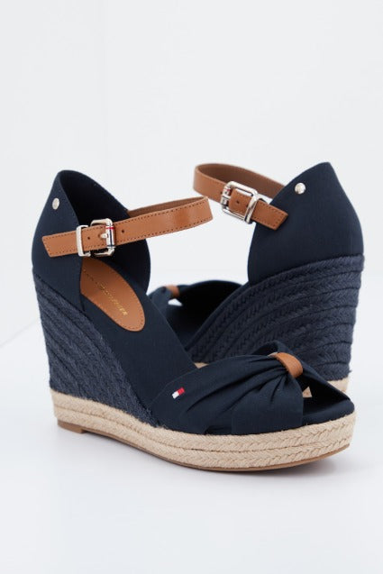 TOMMY HILFIGER BASIC OPEN TOE HIGH en color AZUL  (1)