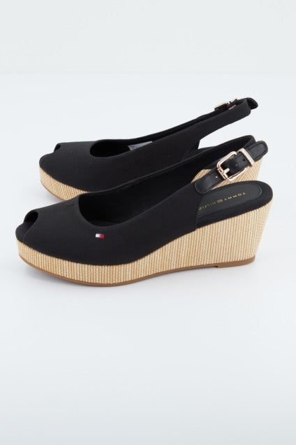 TOMMY HILFIGER ICONIC ELBA SLING BACK W en color NEGRO  (2)