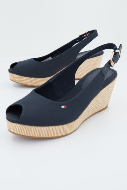 TOMMY HILFIGER ICONIC ELBA SLING BACK W en color AZUL  (3)