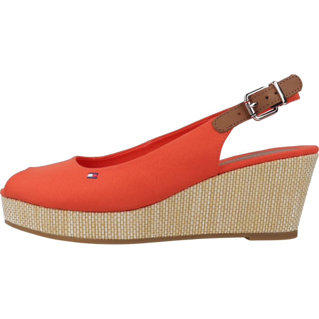 TOMMY HILFIGER ICONIC ELBA SLING BACK W en color NARANJA  (2)