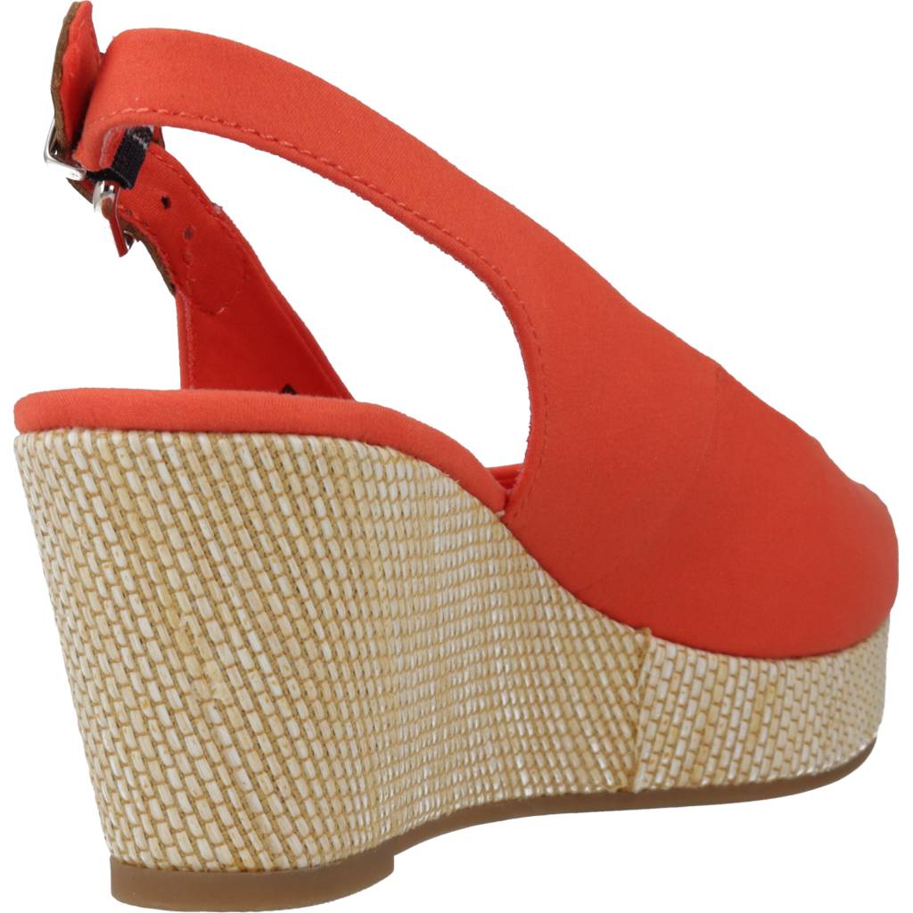 TOMMY HILFIGER ICONIC ELBA SLING BACK W en color NARANJA  (3)