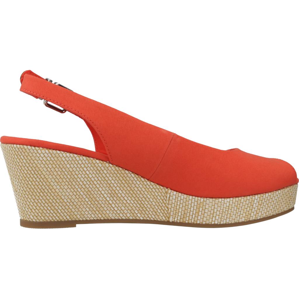 TOMMY HILFIGER ICONIC ELBA SLING BACK W en color NARANJA  (4)