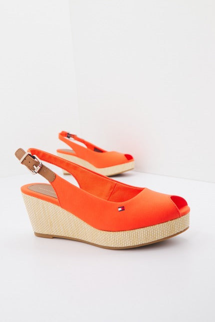 TOMMY HILFIGER ICONIC ELBA SLING BACK W en color NARANJA  (1)