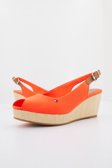 TOMMY HILFIGER ICONIC ELBA SLING BACK W en color NARANJA  (2)