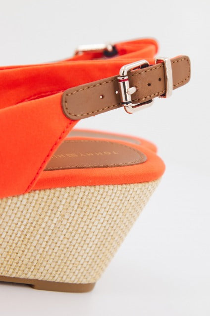 TOMMY HILFIGER ICONIC ELBA SLING BACK W en color NARANJA  (4)