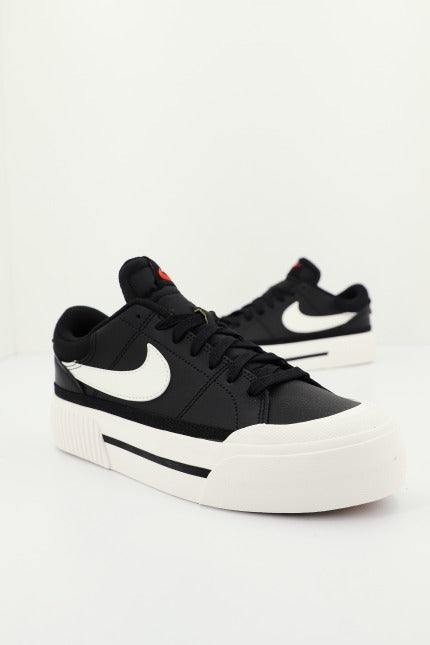 NIKE WMNS NIKE COURT LEGACY LIFT en color NEGRO  (1)