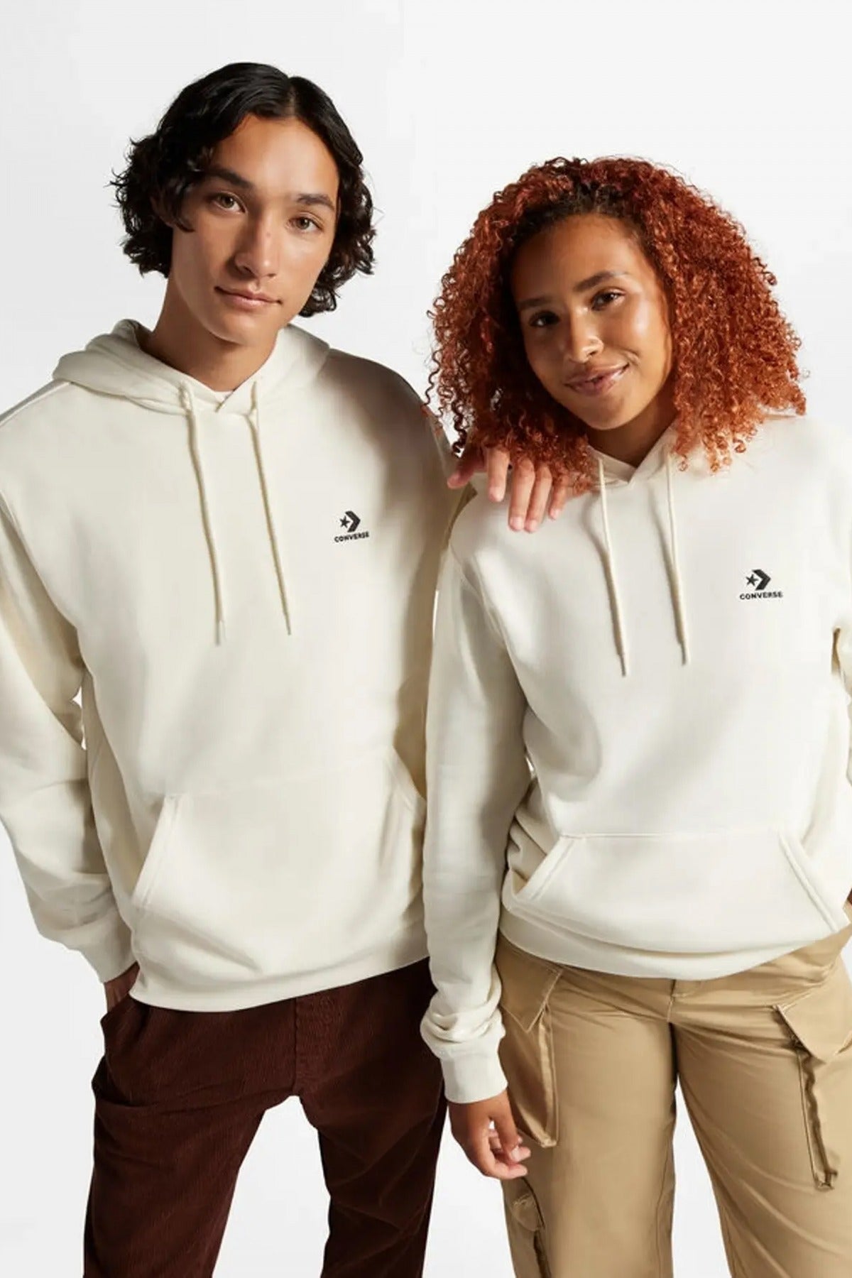 CONVERSE STAR CHEVRON HOODIE BB en color BLANCO  (1)