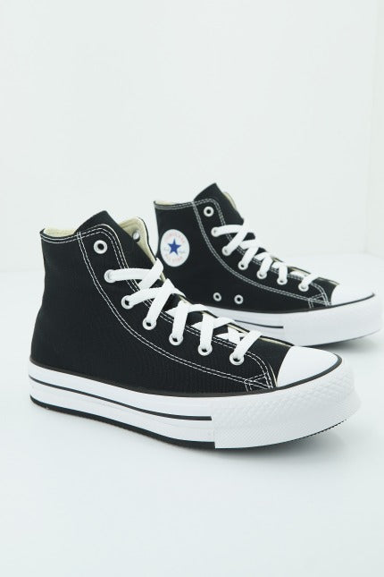 CONVERSE CHUCK TAYLOR ALL STAR PLATFORM en color NEGRO  (2)