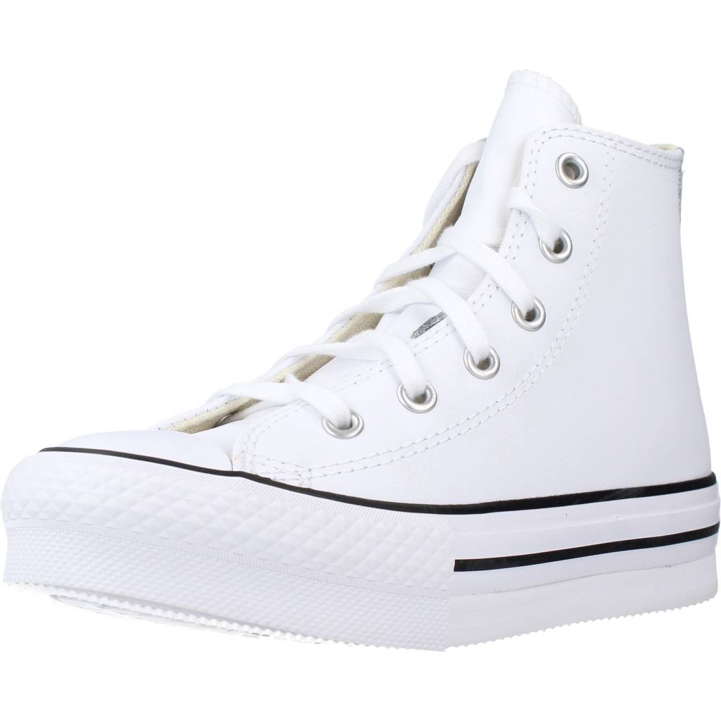 CONVERSE CHUCK TAYLOR ALL STAR LIFT PLATFORM LEATHER en color BLANCO  (1)