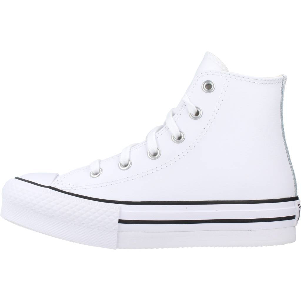 CONVERSE CHUCK TAYLOR ALL STAR LIFT PLATFORM LEATHER en color BLANCO  (2)