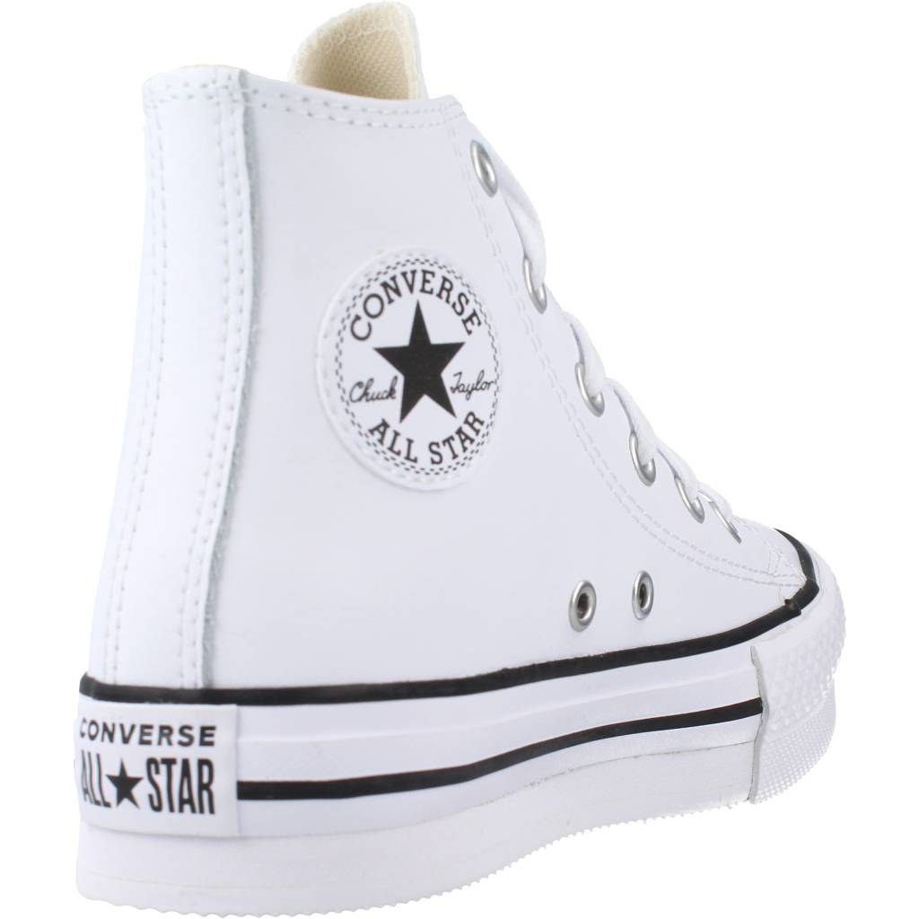 CONVERSE CHUCK TAYLOR ALL STAR LIFT PLATFORM LEATHER en color BLANCO  (3)