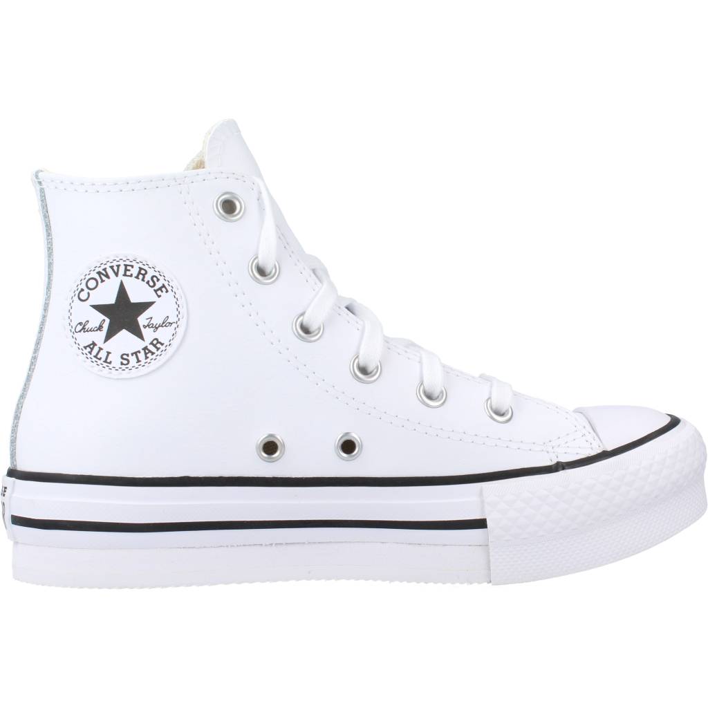 CONVERSE CHUCK TAYLOR ALL STAR LIFT PLATFORM LEATHER en color BLANCO  (4)