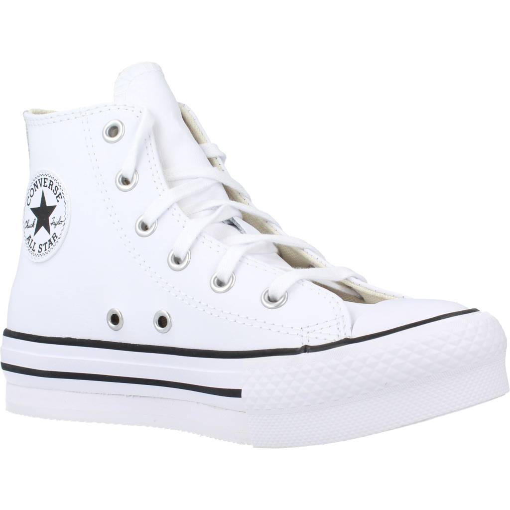 CONVERSE CHUCK TAYLOR ALL STAR LIFT PLATFORM LEATHER en color BLANCO  (5)