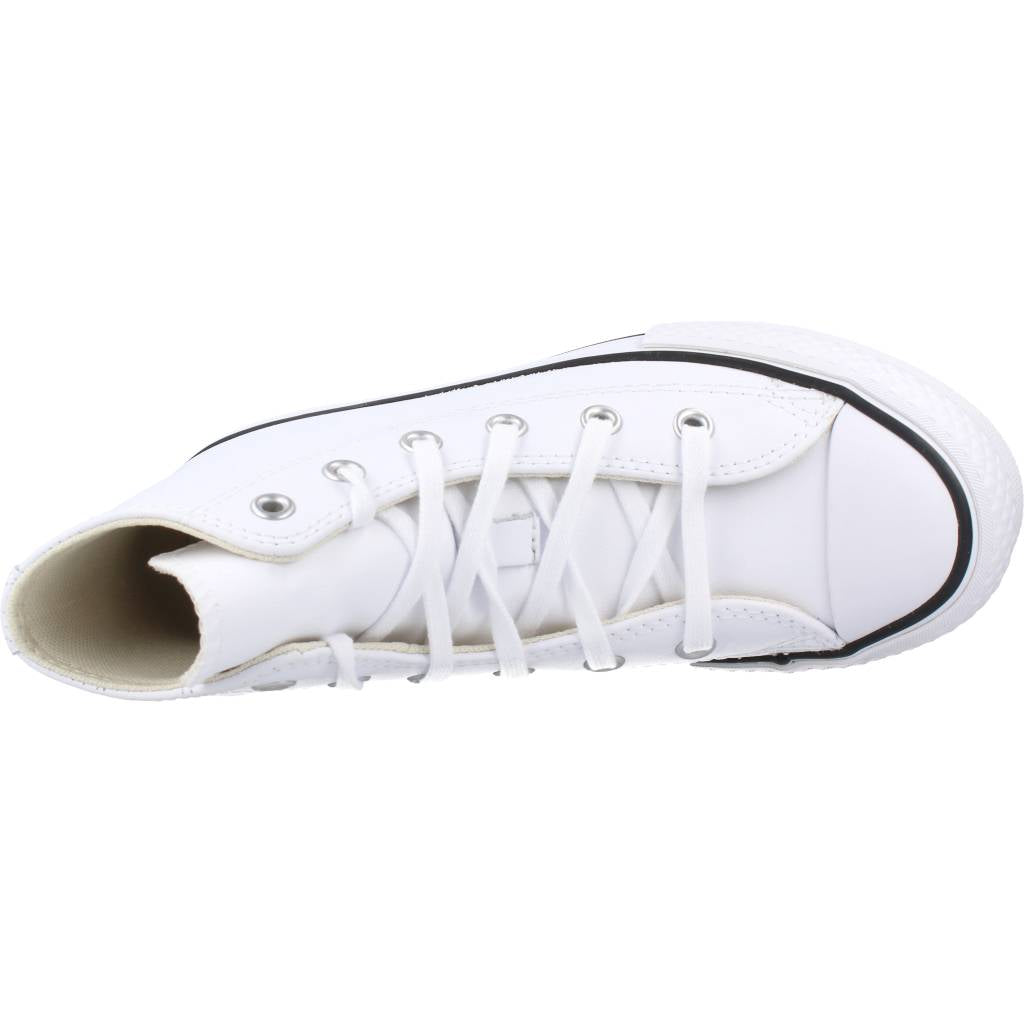 CONVERSE CHUCK TAYLOR ALL STAR LIFT PLATFORM LEATHER en color BLANCO  (7)