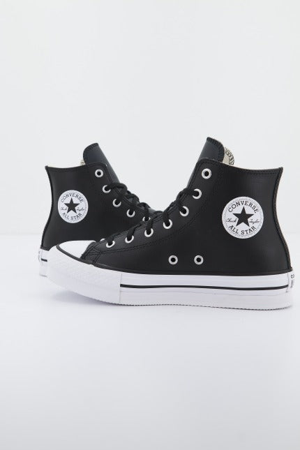 CONVERSE CTAS EVA LIFT HI LEATHER en color NEGRO  (1)