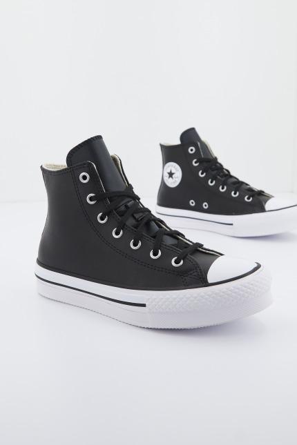 CONVERSE CTAS EVA LIFT HI LEATHER en color NEGRO  (4)