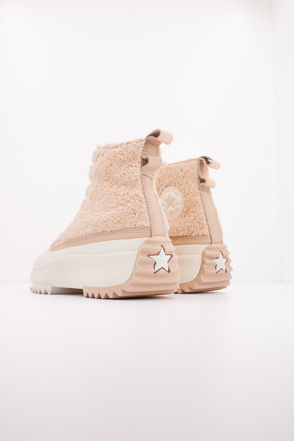 CONVERSE RUN STAR HIKE PLATFORM SHERPA en color NUDE  (3)