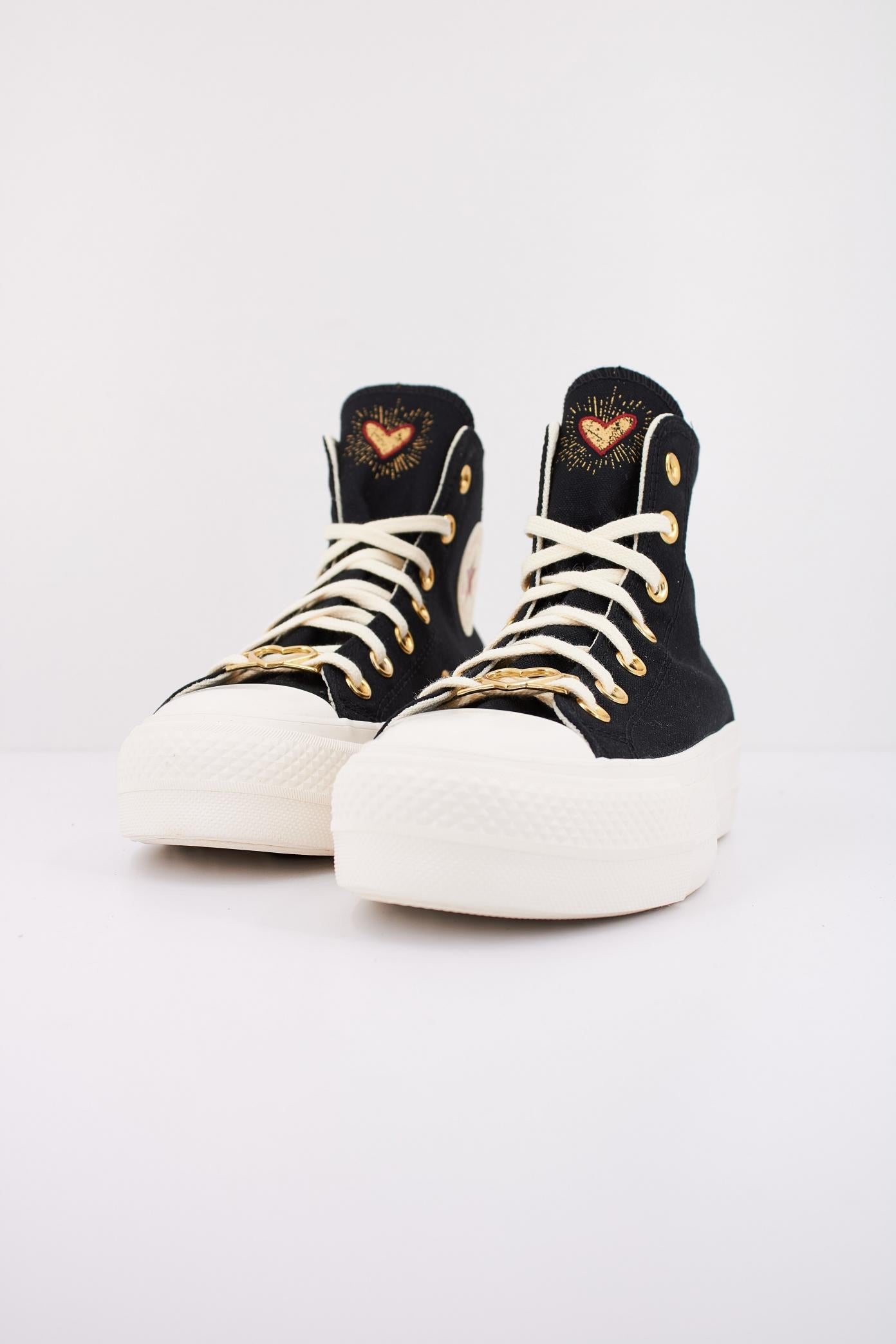 CONVERSE CHUCK TAYLOR ALL STAR LIFT HI en color NEGRO  (2)