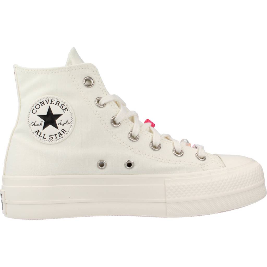 CONVERSE CHUCK TAYLOR ALL STAR LIFT HI en color BLANCO  (4)