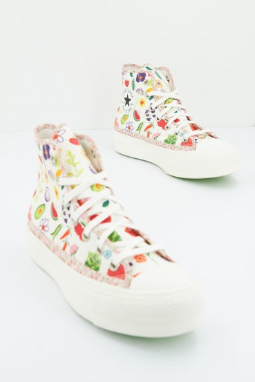 CONVERSE CHUCK TAYLOR ALL STAR LIFT HI en color BLANCO  (2)