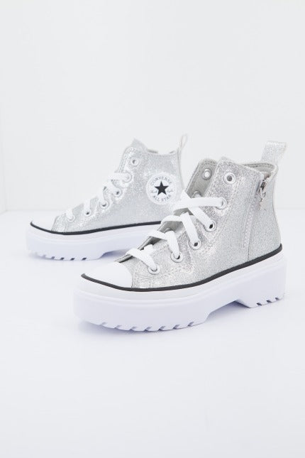 CONVERSE CHUCK TAYLOR ALL STAR EVA LIFT HI en color PLATA  (2)