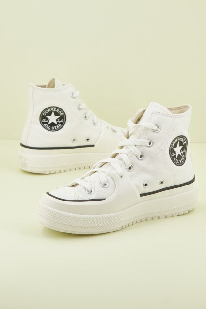 CONVERSE CHUCK TAYLOR ALL STAR CONSTRUCT HI en color BLANCO  (1)