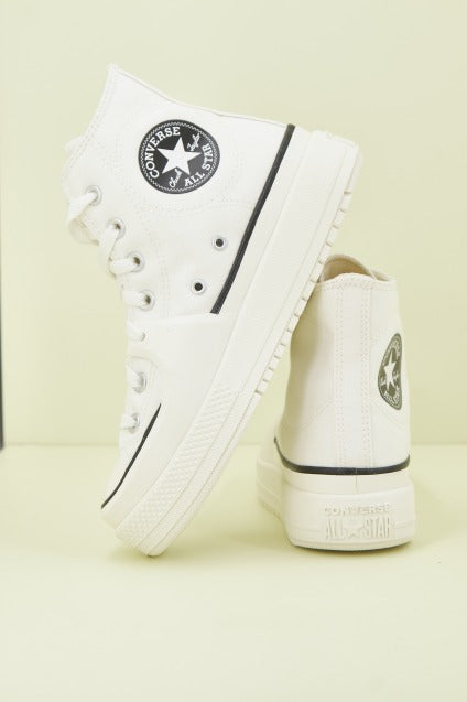 CONVERSE CHUCK TAYLOR ALL STAR CONSTRUCT HI en color BLANCO  (2)