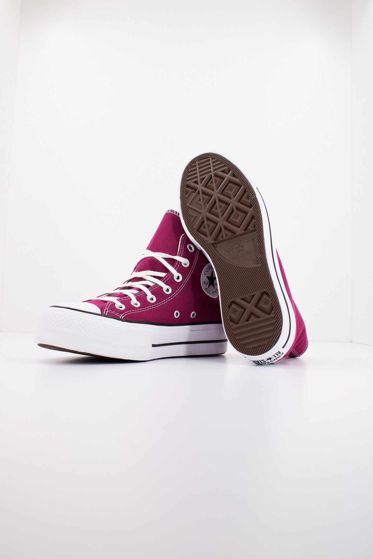 CONVERSE COLOR PLATFORM CHUCK TAYLOR ALL STAR en color BURDEOS  (4)