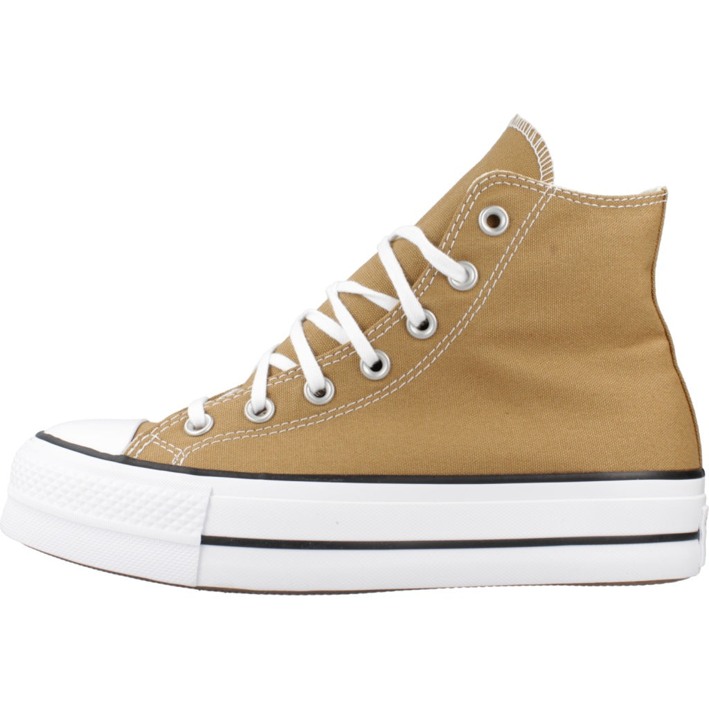 CONVERSE CHUCK TAYLOR ALL STAR PLATFORM en color MARRON  (2)