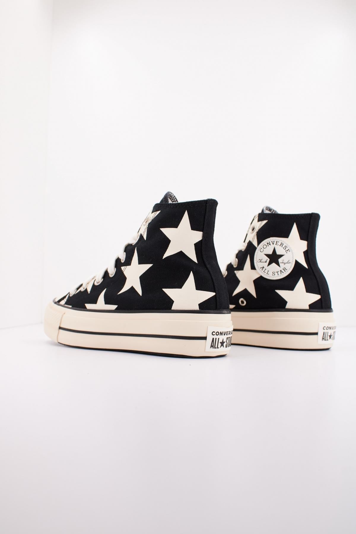 CONVERSE CHUCK TAYLOR ALL STAR LIFT PLATFORM LARGE STAR en color NEGRO  (3)