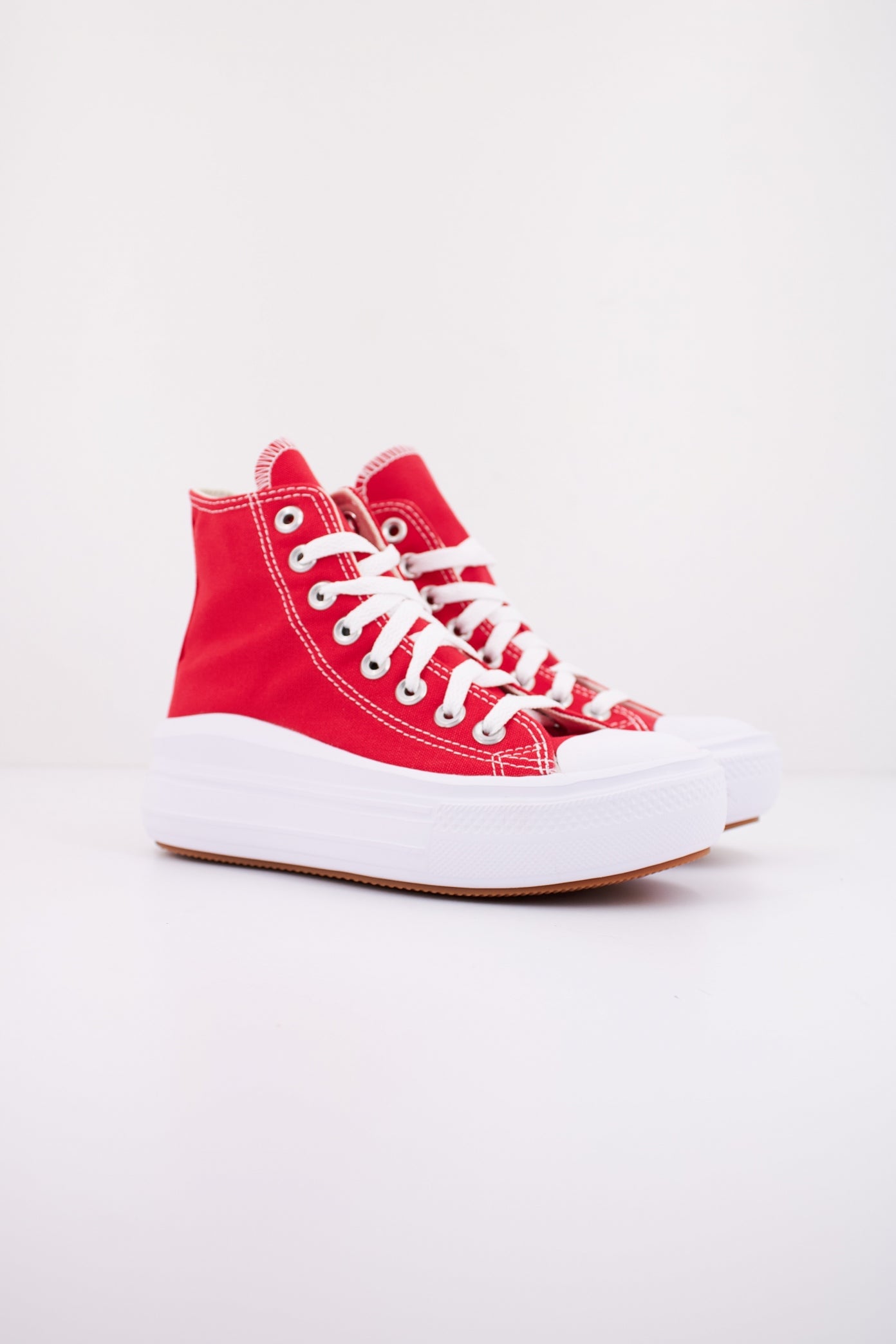 CONVERSE CHUCK TAYLOR ALL STAR MOVE PLATFORM en color ROJO  (2)