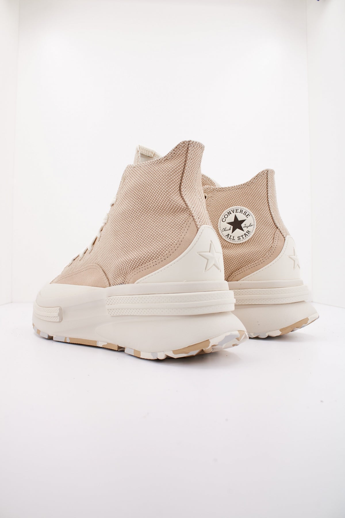 CONVERSE RUN STAR LEGACY CX PLATFORM CANVAS & SUEDE en color BEIS  (3)