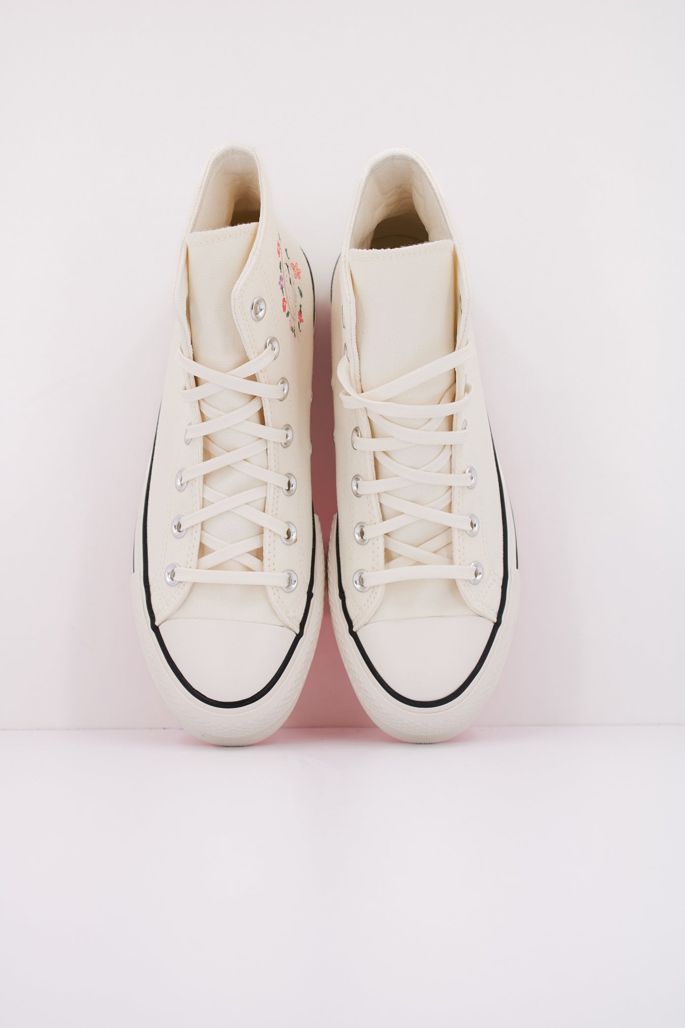 CONVERSE  CHUCK TAYLOR ALL STAR LIFT PLATFORM LITTLE FLOWERS en color BLANCO  (3)