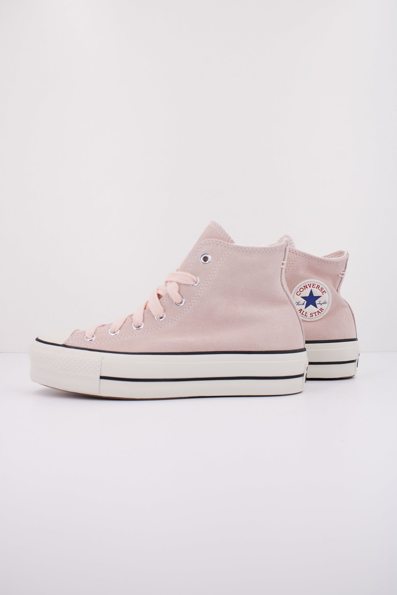 CONVERSE CHUCK TAYLOR ALL STAR LIFT PLATAFORM SUEDE en color ROSA  (1)