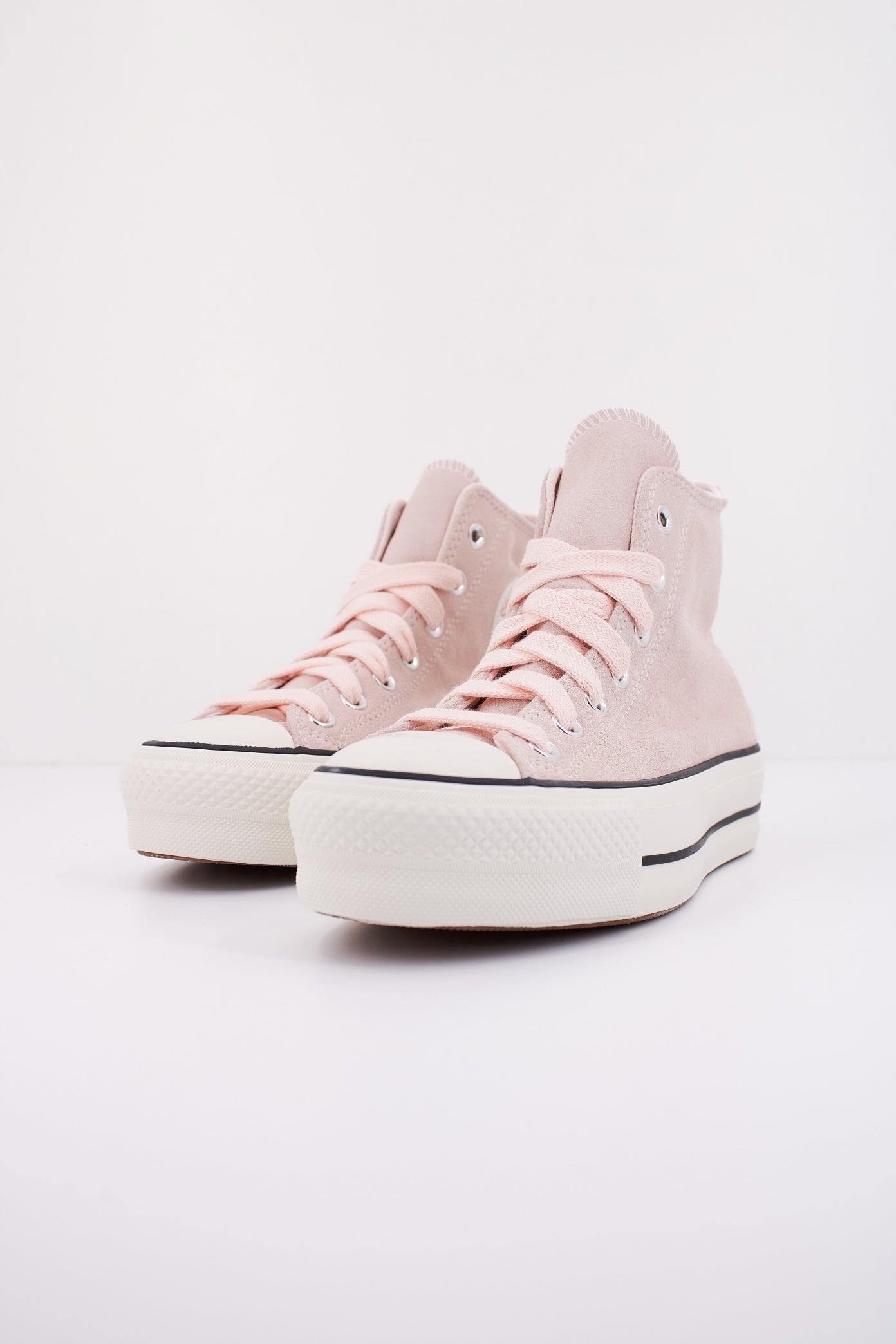 CONVERSE CHUCK TAYLOR ALL STAR LIFT PLATAFORM SUEDE en color ROSA  (2)