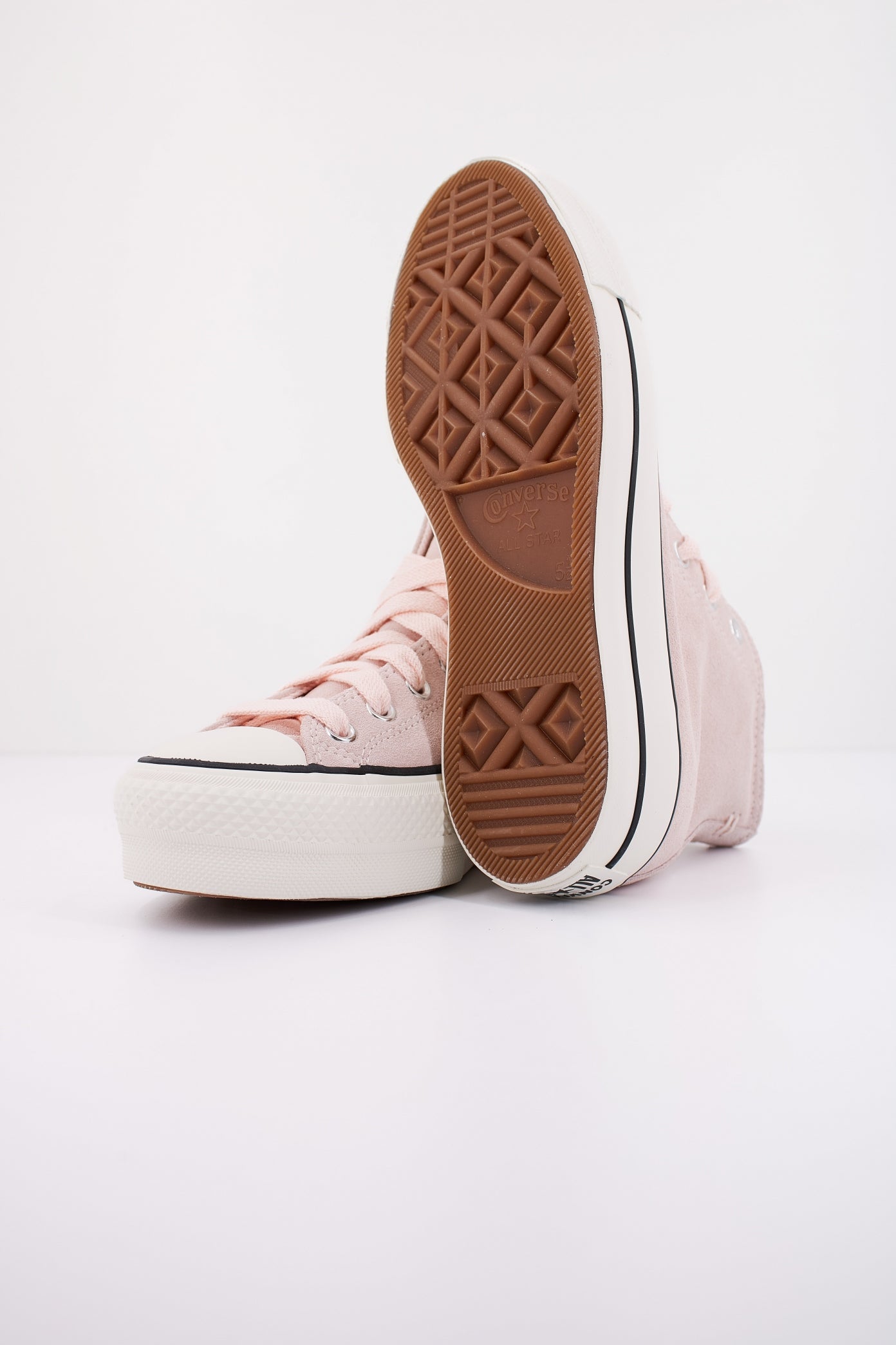 CONVERSE CHUCK TAYLOR ALL STAR LIFT PLATAFORM SUEDE en color ROSA  (5)