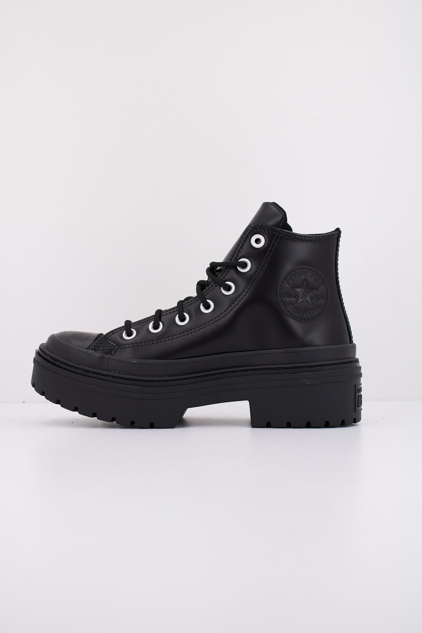 CONVERSE CHUCK TAYLOR ALL STAR LUGGED HEEL LEATHER PLATFORM en color NEGRO  (1)