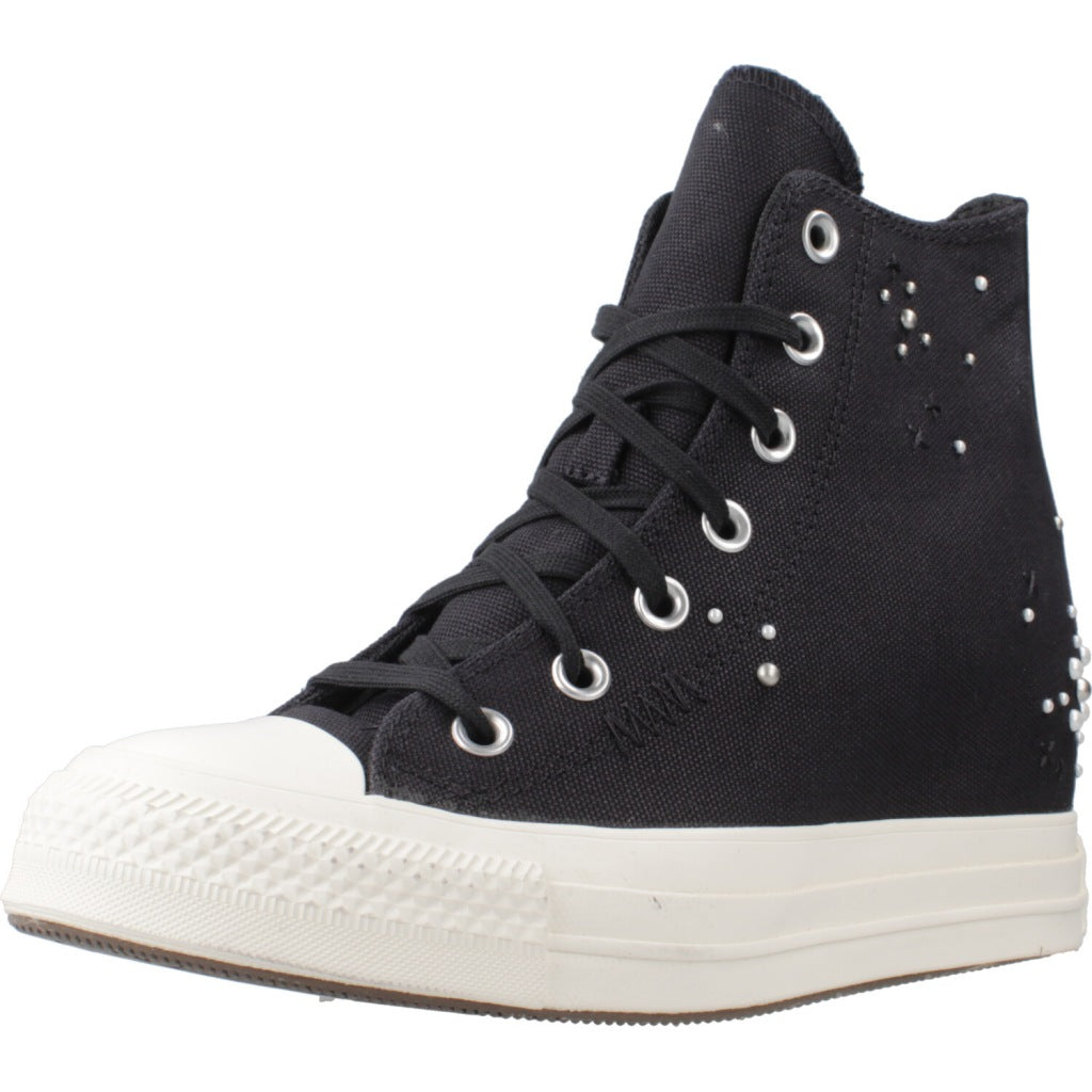 CONVERSE CHUCK TAYLOR ALL STAR WEDGE PLATFORM PEARLS & STUDS en color NEGRO  (1)