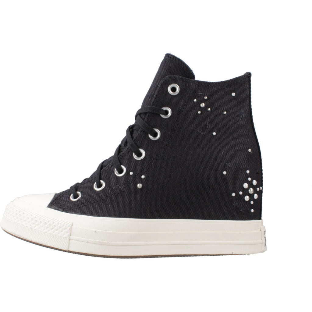 CONVERSE CHUCK TAYLOR ALL STAR WEDGE PLATFORM PEARLS & STUDS en color NEGRO  (2)