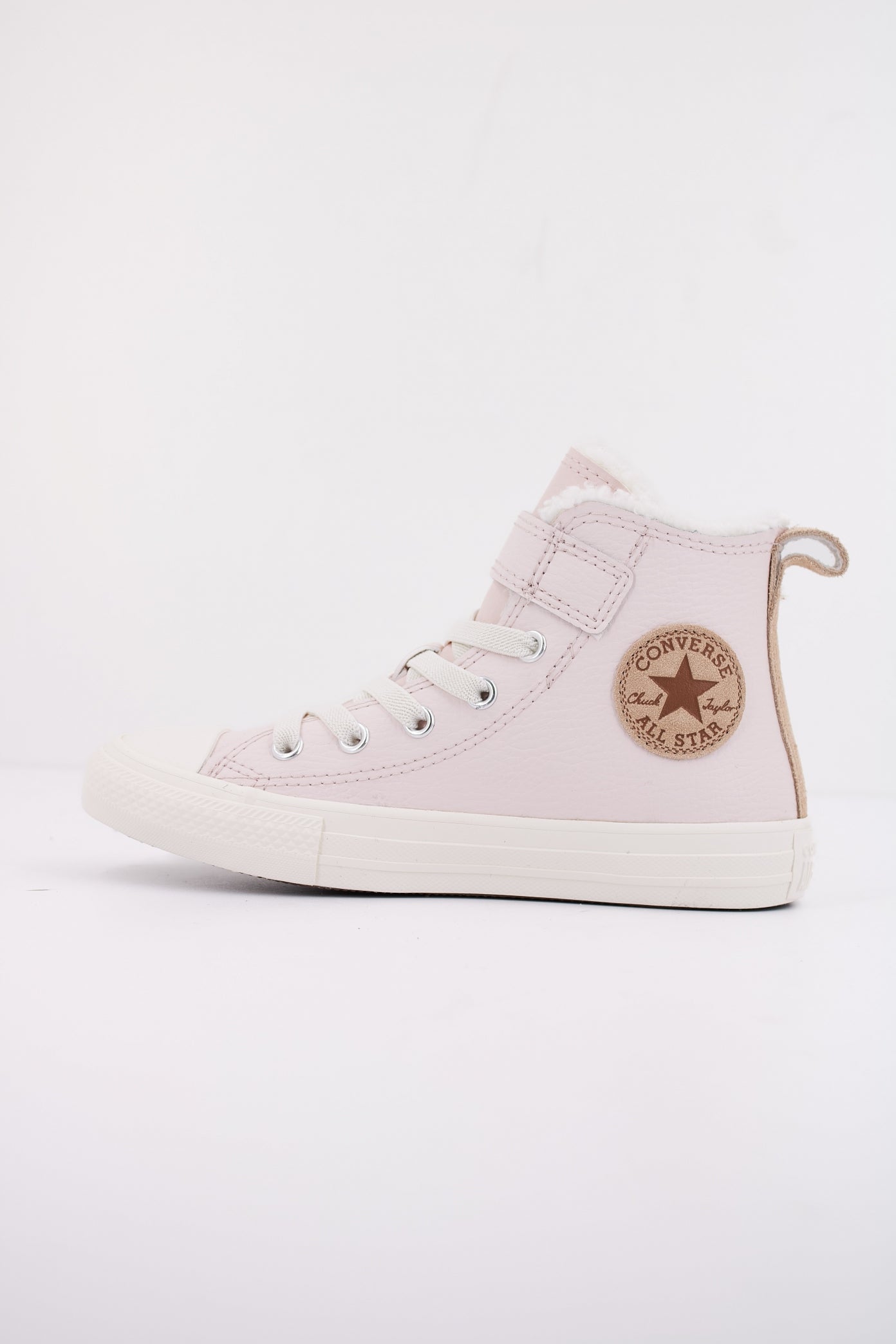 CONVERSE CHUCK TAYLOR ALL STAR LEATHER&SHERPA EASY-ON en color ROSA  (1)